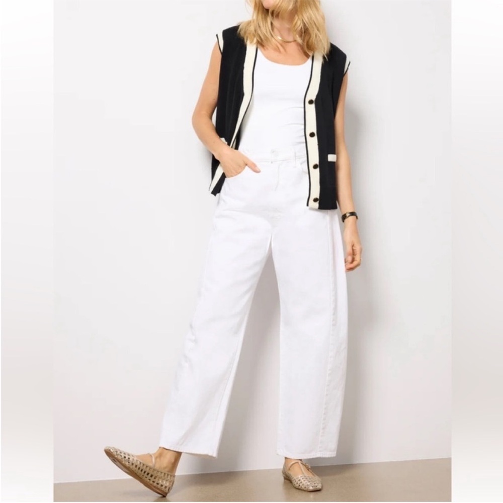MOTHER full-pipe ankle jeans in picket fence Size 31
